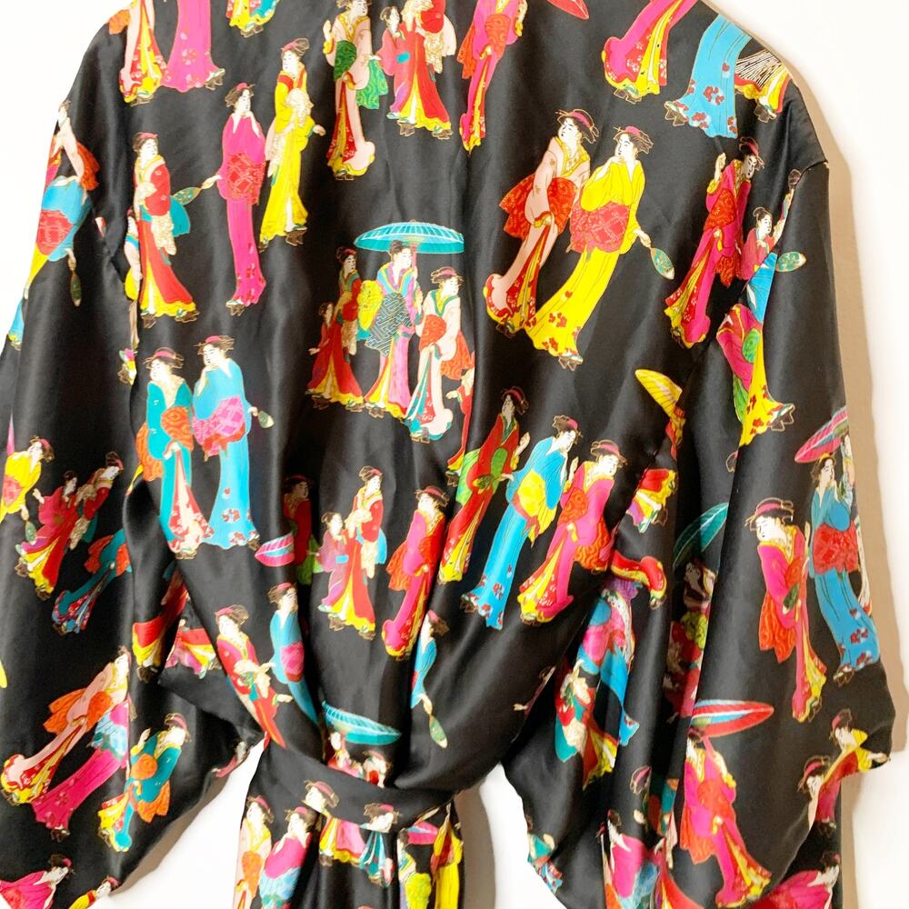 Natori 3/4 Sleeve Self-Tie Belt Robe Size M - Picture 8 of 9